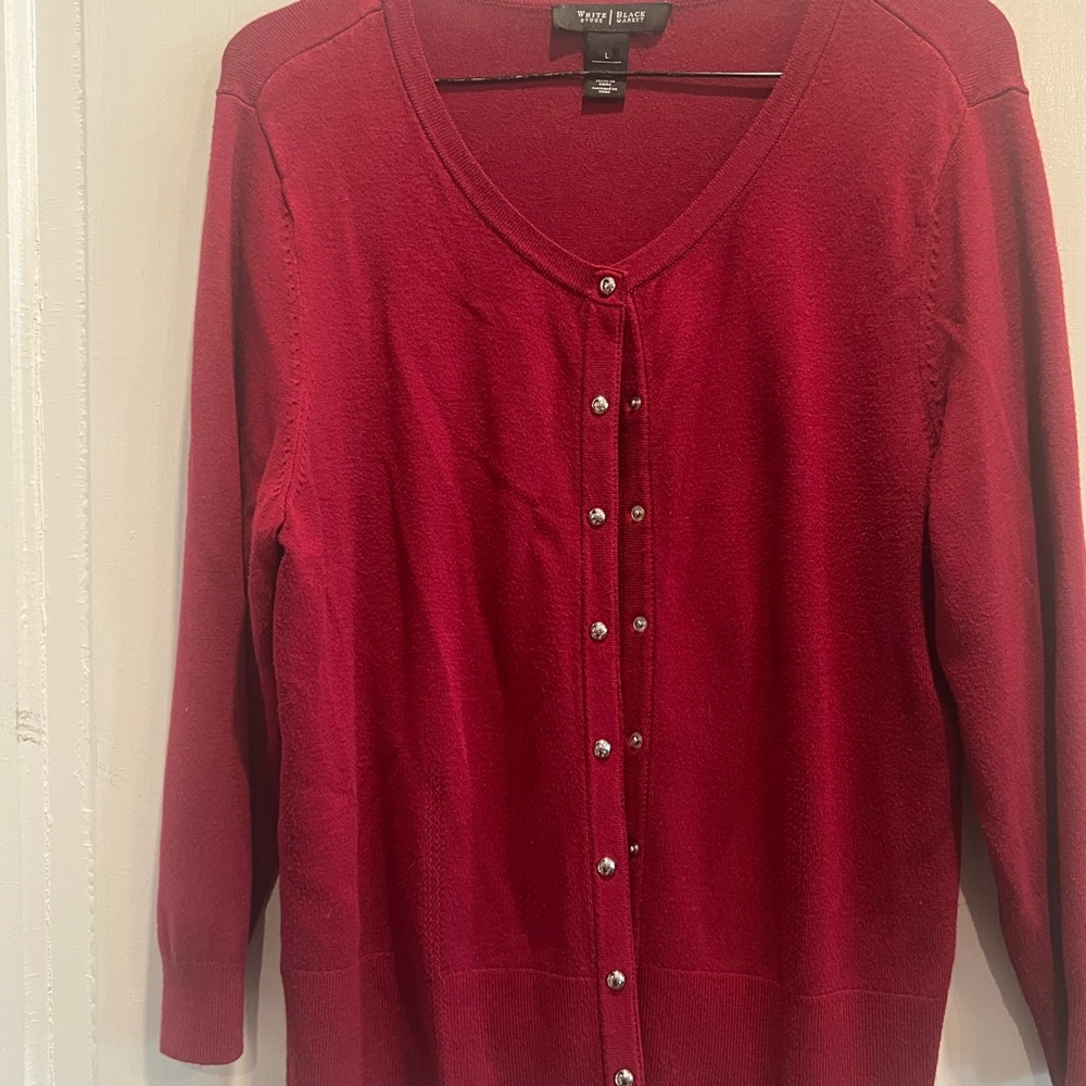 White House Black Market Ruby Cardigan